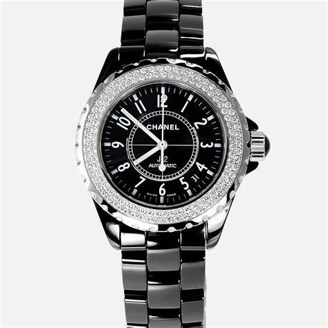 men chanel watch|Chanel black watch with diamonds.